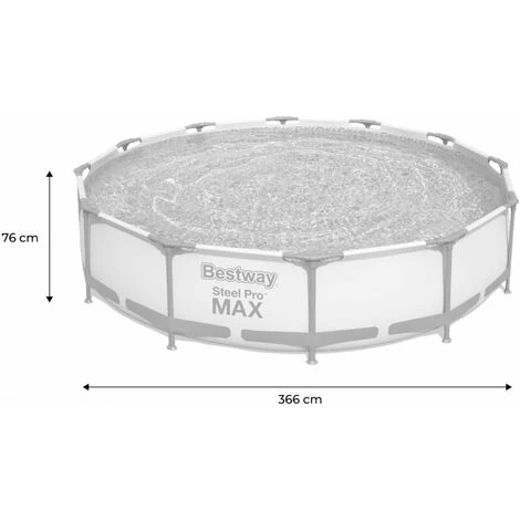 Piscine Tubulaire BESTWAY - Opalite Blanche - Piscine Ronde Ø3.6m Avec Pompe 7 Piscine Tubulaire BESTWAY - Opalite Blanche - Piscine Ronde Ø3.6m Avec Pompe – Image 5