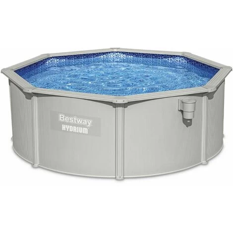 Bestway Piscine En Acier Hors Sol Hydrium Torrens , Ronde Blanche Avec Filtre à Sable, Tapis De Sol, Bâche Et échelle Ø3,6 M 4 Bestway Piscine En Acier Hors Sol Hydrium Torrens , Ronde Blanche Avec Filtre à Sable, Tapis De Sol, Bâche Et échelle Ø3,6 M – Image 2