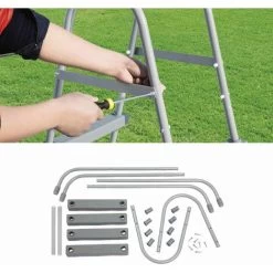 Echelle Symétrique Hors Sol 2 Marches Pour Piscine D’une Hauteur De 84cm Max.. Accessoire Piscine -Piscine Soldes 28187584 3