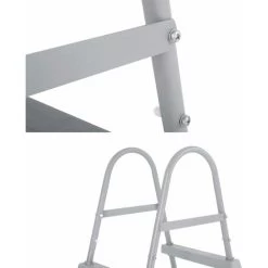 Echelle Symétrique Hors Sol 2 Marches Pour Piscine D’une Hauteur De 84cm Max.. Accessoire Piscine -Piscine Soldes 28187584 5