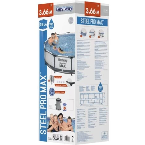 Ensemble De Piscine Steel Pro MAX 366x76 Cm Bestway 7 Ensemble De Piscine Steel Pro MAX 366x76 Cm Bestway – Image 5