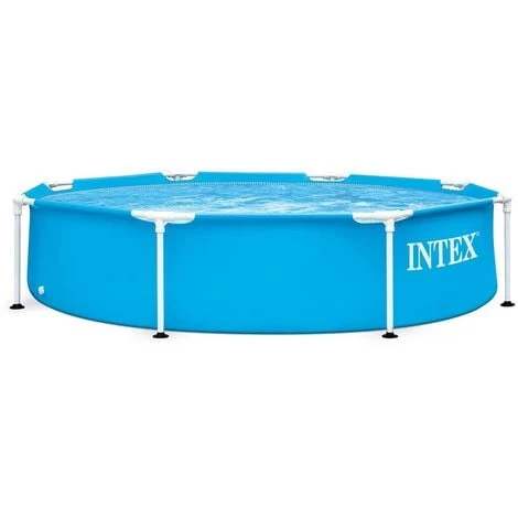 Piscinette Metal Frame Ronde Ø2,44 X 0,51 M - Bleu De Intex 3 Piscinette Metal Frame Ronde Ø2,44 X 0,51 M - Bleu De Intex