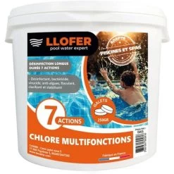 5KG CHLORE MULTIFONCTIONS GALETS DE 250GR