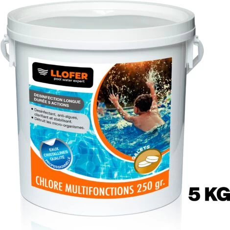 5KG CHLORE MULTIFONCTIONS GALETS DE 250GR 4 5KG CHLORE MULTIFONCTIONS GALETS DE 250GR – Image 2