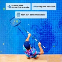 AREBOS Piscine Épuisette Avec Manche Télescopique Longueur De 1.20–1,90 M Grande Enregistrement Lèvres Plat Et Engmaschiges Réseau 9 AREBOS Piscine Épuisette Avec Manche Télescopique Longueur De 1.20–1,90 M Grande Enregistrement Lèvres Plat Et Engmaschiges Réseau -Piscine Soldes 30642820 3