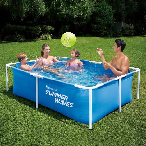 Summer Waves Piscine Tubulaire 2,13 X 1,52 X 0,61m SummerWaves 4 Summer Waves Piscine Tubulaire 2,13 X 1,52 X 0,61m SummerWaves – Image 2