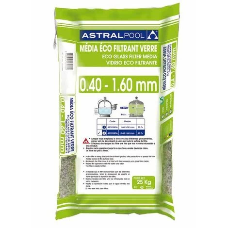 Charge Filtrante Piscine - Verre éco Filtrant 0,4 à 1,6 Mm - 4x25kg De Centrocom 4 Charge Filtrante Piscine - Verre éco Filtrant 0,4 à 1,6 Mm - 4x25kg De Centrocom – Image 2