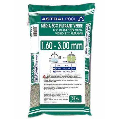 Charge Filtrante Piscine - Verre éco Filtrant 1,6 à 3 Mm - 6x25kg De Centrocom 4 Charge Filtrante Piscine - Verre éco Filtrant 1,6 à 3 Mm - 6x25kg De Centrocom – Image 2