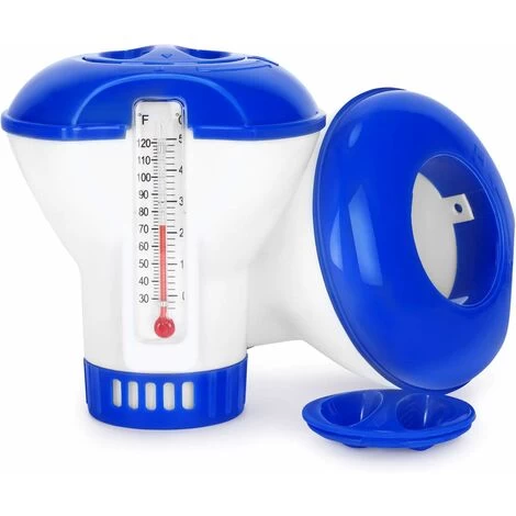 Kueatily Diffuseur Flottant Piscine, Diffuseur De Chlore Flottant Avec Thermomètre De Débit Ajustables & Bouchon De Verrouillage Pour Tous Les & Piscines, Spas, Aquariums & Les étangs Du Poisson(2 PA 3 Kueatily Diffuseur Flottant Piscine, Diffuseur De Chlore Flottant Avec Thermomètre De Débit Ajustables & Bouchon De Verrouillage Pour Tous Les & Piscines, Spas, Aquariums & Les étangs Du Poisson(2 PA