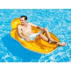 Fauteuil De Piscine Lounge Avec Fond En Maille Orange - Intex