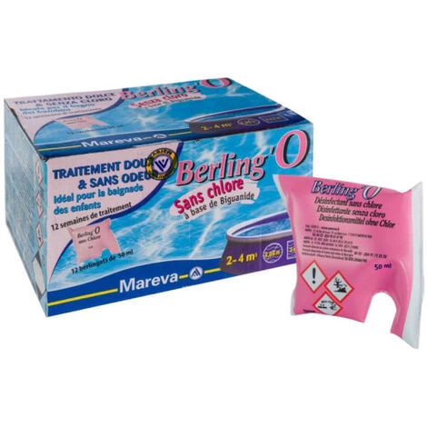 Berling’o MAREVA Désinfectant Sans Chlore Pour Piscine De 2 à 4 M3 - 12 X 50mL - 100701U 3 Berling’o MAREVA Désinfectant Sans Chlore Pour Piscine De 2 à 4 M3 - 12 X 50mL - 100701U