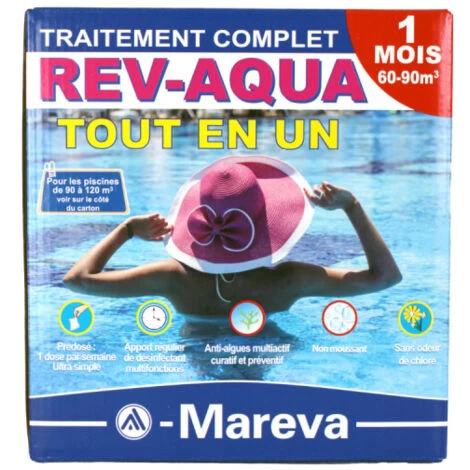 Kit Rev-Aqua MAREVA Traitement Complet Pour Piscine De 60 à 90 M3 - 1 Mois - 140021U 3 Kit Rev-Aqua MAREVA Traitement Complet Pour Piscine De 60 à 90 M3 - 1 Mois - 140021U