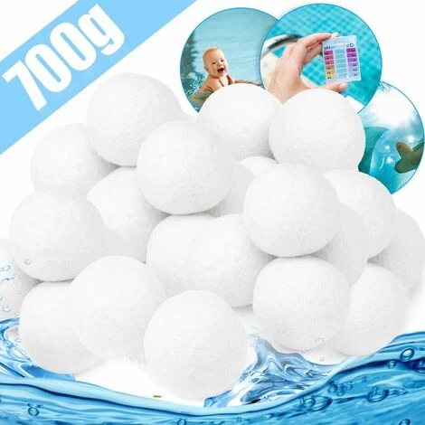 LangRay Boules De Filtre De Piscine 700g Filter Balls Balles Filtrantes,Média Filtre à Fibres Pour Piscine Filtres à Sable Filtrage De L'eau 3 LangRay Boules De Filtre De Piscine 700g Filter Balls Balles Filtrantes,Média Filtre à Fibres Pour Piscine Filtres à Sable Filtrage De L'eau
