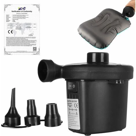 AIDUCHO Pompe à Air électrique 240V Gonfleur Gonfleur Pompe à Bateau Avec 3 Adaptateurs De Buse Piscines à Débordement Pompe Pour Matelas à Air Camping Sports Jouets 3 AIDUCHO Pompe à Air électrique 240V Gonfleur Gonfleur Pompe à Bateau Avec 3 Adaptateurs De Buse Piscines à Débordement Pompe Pour Matelas à Air Camping Sports Jouets