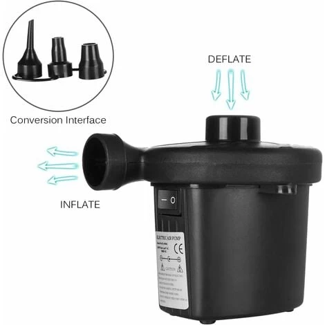 AIDUCHO Pompe à Air électrique 240V Gonfleur Gonfleur Pompe à Bateau Avec 3 Adaptateurs De Buse Piscines à Débordement Pompe Pour Matelas à Air Camping Sports Jouets 6 AIDUCHO Pompe à Air électrique 240V Gonfleur Gonfleur Pompe à Bateau Avec 3 Adaptateurs De Buse Piscines à Débordement Pompe Pour Matelas à Air Camping Sports Jouets – Image 4