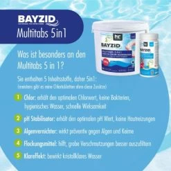 1 X 5 Kg Bayzid Pastilles De Chlore Multifonction (20g) 9 1 X 5 Kg Bayzid Pastilles De Chlore Multifonction (20g) -Piscine Soldes 3405864 3