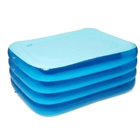 Aqrau Piscine Gonflable Familiale Pour Enfants Bleu Et Blanc à Quatre Couches 180 125 72cm 4 Aqrau Piscine Gonflable Familiale Pour Enfants Bleu Et Blanc à Quatre Couches 180 125 72cm – Image 2