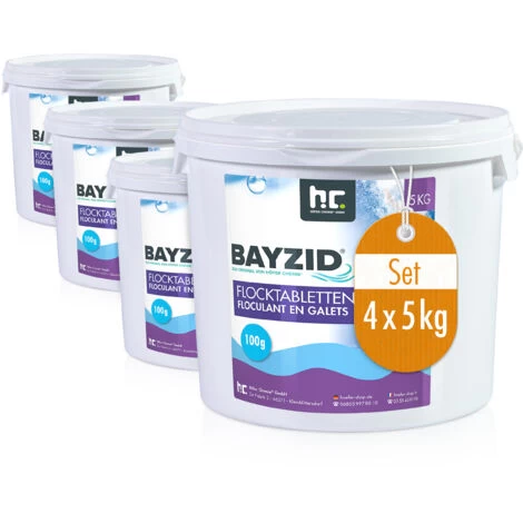 4 X 5 Kg Bayzid Floculant En Galets (100g) 3 4 X 5 Kg Bayzid Floculant En Galets (100g)