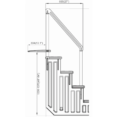 Escalier Simple Pour Piscine 4 Escalier Simple Pour Piscine – Image 2