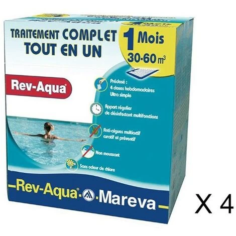 Kit Traitement Piscine Complet - Rev-Aqua 30/60 M3 - 4 Mois De Mareva 4 Kit Traitement Piscine Complet - Rev-Aqua 30/60 M3 - 4 Mois De Mareva – Image 2