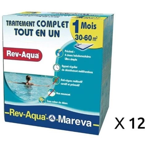 Kit Traitement Piscine Complet - Rev-Aqua 30/60 M3 - 12 Mois De Mareva 4 Kit Traitement Piscine Complet - Rev-Aqua 30/60 M3 - 12 Mois De Mareva – Image 2