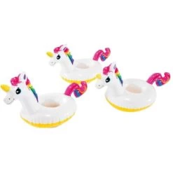 Intex Porte Gobelet Gonflable Licorne - X3