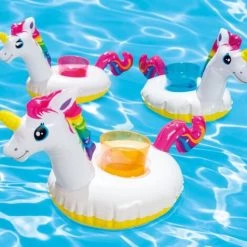 Intex Porte Gobelet Gonflable Licorne - X3 -Piscine Soldes 37006991 3
