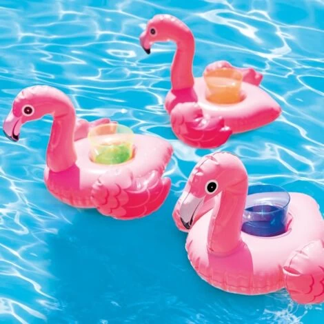 Intex Porte Gobelet Gonflable Flamant Rose - X3 4 Intex Porte Gobelet Gonflable Flamant Rose - X3 – Image 2