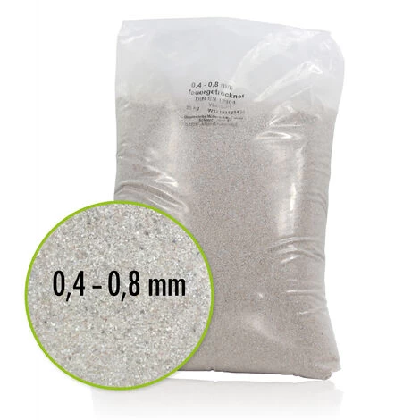 25 Kg De Sable De Quartz Pour Filtre De Sable 0,4 - 0,8 Mm 3 25 Kg De Sable De Quartz Pour Filtre De Sable 0,4 - 0,8 Mm