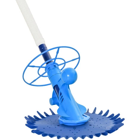 OUTSUNNY Nettoyeur Aspirateur Piscine - Robot De Piscine Hydraulique Automatique - Branchement Pompe 370-1100 W Max. - ABS TPU Bleu 6 OUTSUNNY Nettoyeur Aspirateur Piscine - Robot De Piscine Hydraulique Automatique - Branchement Pompe 370-1100 W Max. - ABS TPU Bleu – Image 4