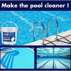 Tablette De Nettoyage Effervescente Multifonctionnelle De 300 Pièces/bouteille Pour La Tablette De Chloration De Piscine Pour Le Nettoyage De Piscine 8 Tablette De Nettoyage Effervescente Multifonctionnelle De 300 Pièces/bouteille Pour La Tablette De Chloration De Piscine Pour Le Nettoyage De Piscine -Piscine Soldes 43155004 3