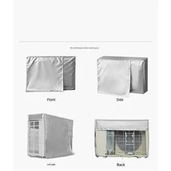 Housse Pour Pompe De Piscine, Climatiseur Exterieur Plus épaisse Couverture Imperméable De Climatiseur De Couverture Pour Unités Extérieures 75X26X57cm Fontainebleau -Piscine Soldes 43555493 4