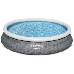 Bestway Piscine Gonflable Hors Sol - Onega - Grise. Ronde Ø457x84cm Avec Filtre à Cartouche Et Kit De Réparation Liner Inclus 9 Bestway Piscine Gonflable Hors Sol - Onega - Grise. Ronde Ø457x84cm Avec Filtre à Cartouche Et Kit De Réparation Liner Inclus -Piscine Soldes 43704897 3