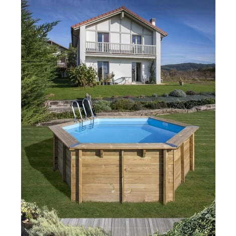 GRE Piscine Bois VANILLE 2 Ø4,00m X H: 1,17m - Bâche été à Bulles Offerte 3 GRE Piscine Bois VANILLE 2 Ø4,00m X H: 1,17m - Bâche été à Bulles Offerte