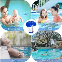Distributeur Flottant Pour Piscine Distributeur Automatique De Désinfection De Piscine Avec Thermomètre Macaron -Piscine Soldes 50986610 5