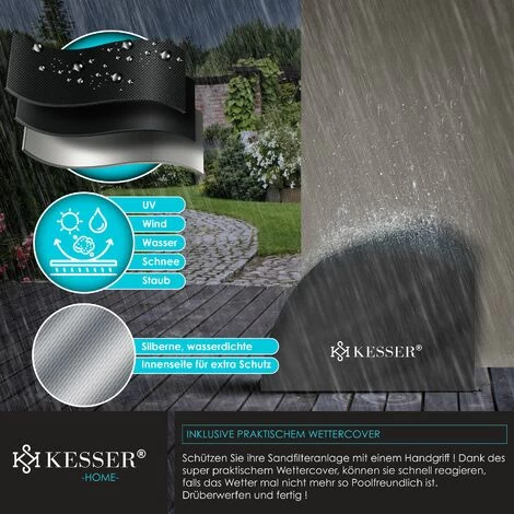 KESSER® Filtre à Sable Filtration à Sable Balles Filtrantes De 700 g, Remplacent 25 kg De Sable Filtrant Filtre De Piscine 10 m³/h Système De Filtration Réservoir Filtrant Pour Piscine Et Piscine 5 KESSER® Filtre à Sable Filtration à Sable Balles Filtrantes De 700 g, Remplacent 25 kg De Sable Filtrant Filtre De Piscine 10 m³/h Système De Filtration Réservoir Filtrant Pour Piscine Et Piscine – Image 3