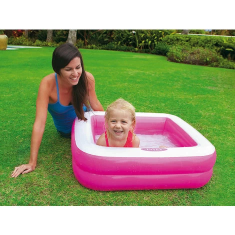 Piscine Gonflable Carrée Rose - Intex 4 Piscine Gonflable Carrée Rose - Intex – Image 2