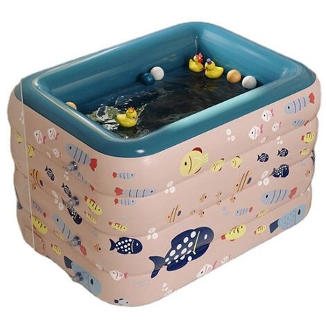 Piscine Gonflable Pataugeoire En PVC Enfant Baignoire 4 Couches Piscine De Jardin 75 * 90 *120cm 4 Piscine Gonflable Pataugeoire En PVC Enfant Baignoire 4 Couches Piscine De Jardin 75 * 90 *120cm – Image 2