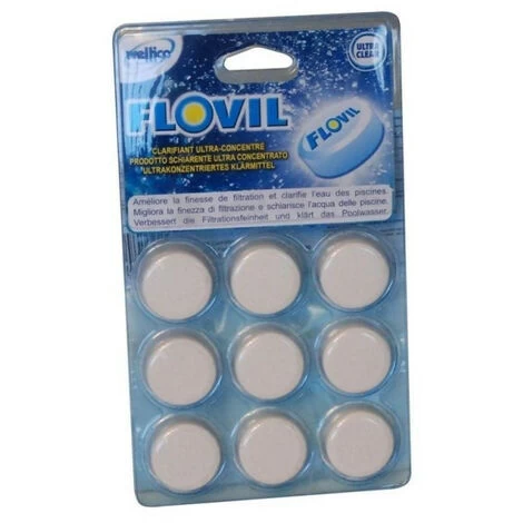 Lot De 5 Blisters Flovil De 9 Pastilles - Floculant Clarifiant Piscine - Jardiboutique 4 Lot De 5 Blisters Flovil De 9 Pastilles - Floculant Clarifiant Piscine - Jardiboutique – Image 2