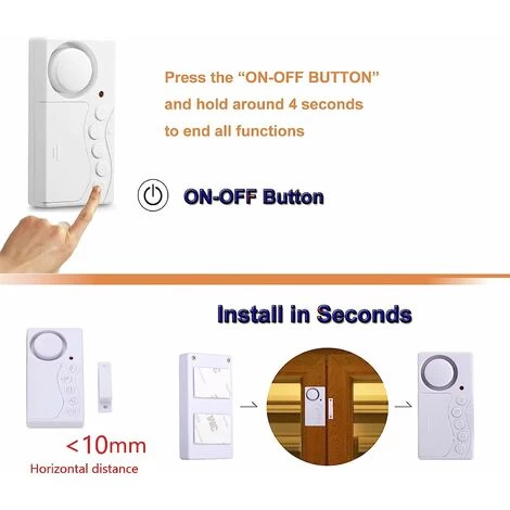 Alarme De Porte De Congélateur Avec Temporisation Alarmes De Porte De Réfrigérateur Piscine Pour La Sécurité Des Enfants Sécurité à La Maison Alarme De Fenêtre Sonnette De Porte Macaron 6 Alarme De Porte De Congélateur Avec Temporisation Alarmes De Porte De Réfrigérateur Piscine Pour La Sécurité Des Enfants Sécurité à La Maison Alarme De Fenêtre Sonnette De Porte Macaron – Image 4