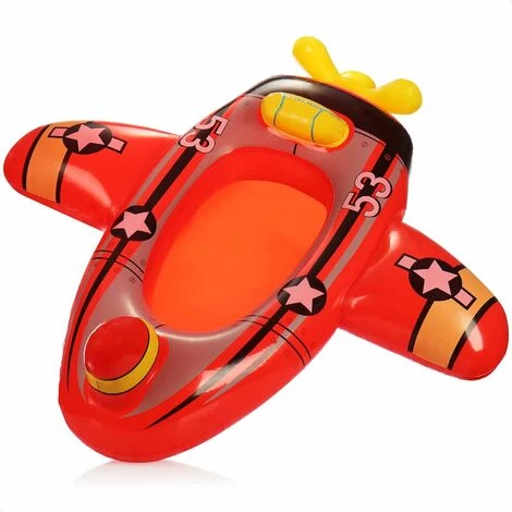 Figurine De Natation En Forme D'avion - Bateau Gonflable Pour Enfants - Matelas Pneumatique Pour Le Plaisir De La Baignade - Figurine De Bain Pour La Plage Et La Piscine (Avion Rouge) -Versailles 7 Figurine De Natation En Forme D'avion - Bateau Gonflable Pour Enfants - Matelas Pneumatique Pour Le Plaisir De La Baignade - Figurine De Bain Pour La Plage Et La Piscine (Avion Rouge) -Versailles – Image 5