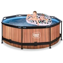 EXIT TOYS Piscine EXIT Wood ø244x76cm Avec Pompe Filtrante - Marron 10 EXIT TOYS Piscine EXIT Wood ø244x76cm Avec Pompe Filtrante - Marron -Piscine Soldes 52937110 4