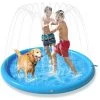 Pecute Tapis De Jet D'eau, Tapis De Pulvérisation Antidérapant 0,55mm Épaisseur Anti-Déchirure, Splash Pad PVC Durable, Jet Fontaine Réglable, Jeu D'eau Exterieur Été Pour Enfant Adulte Chien,L Ø150cm -Piscine Soldes 53559121 1
