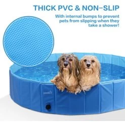 Pecute Piscine Pour Chien L 120x30cm, Baignoire Chien Pliable Plus Robuste, Piscine Enfant Pour Jardin, Patio Ou Salle De Bain, Piscine Animaux Résistant à L'usure(Bleu) 10 Pecute Piscine Pour Chien L 120x30cm, Baignoire Chien Pliable Plus Robuste, Piscine Enfant Pour Jardin, Patio Ou Salle De Bain, Piscine Animaux Résistant à L'usure(Bleu) -Piscine Soldes 53559133 4