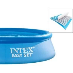 Intex Piscine Familiale Gonflable 244x61cm Piscine D'été Pour Enfants Avec Bache -Piscine Soldes 53697882 3
