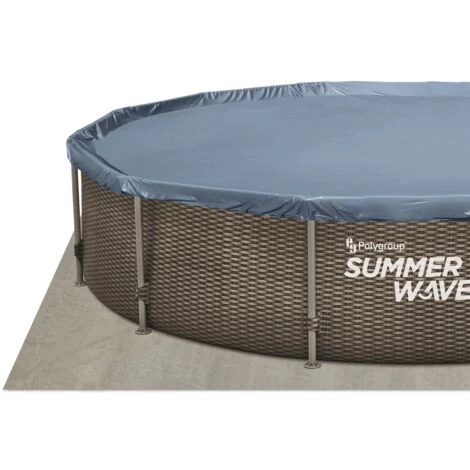 Summer Waves Piscine Tubulaire Rattan ø 3,66x1,22m 6 Summer Waves Piscine Tubulaire Rattan ø 3,66x1,22m – Image 4