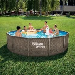 Piscine Tubulaire Rattan ø 3,66m X91cm SUMMER WAVES