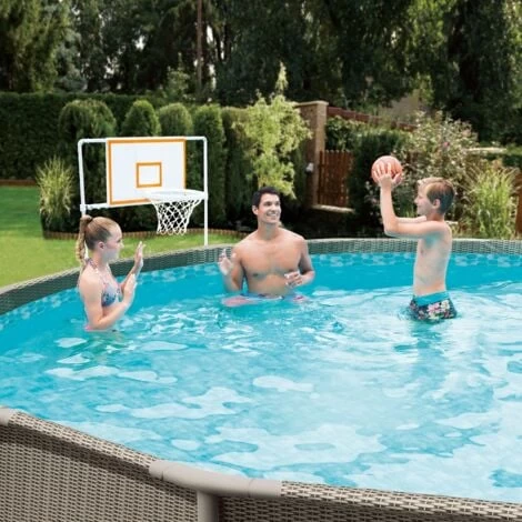 Summer Waves Jeu De Basket-ball Pour Piscine Hors Sol SummerWaves 3 Summer Waves Jeu De Basket-ball Pour Piscine Hors Sol SummerWaves