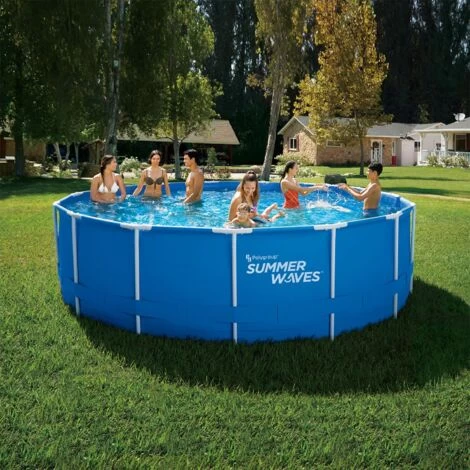 Summer Waves Piscine Tubulaire ø4,57x1,22M SummerWaves 3 Summer Waves Piscine Tubulaire ø4,57x1,22M SummerWaves