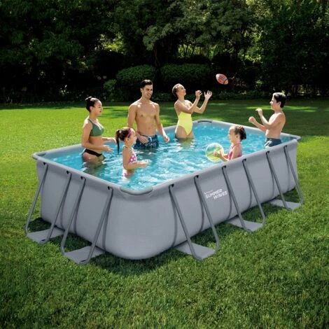 Summer Waves Piscine Tubulaire Rectang,4x2x1m Summer 3 Summer Waves Piscine Tubulaire Rectang,4x2x1m Summer